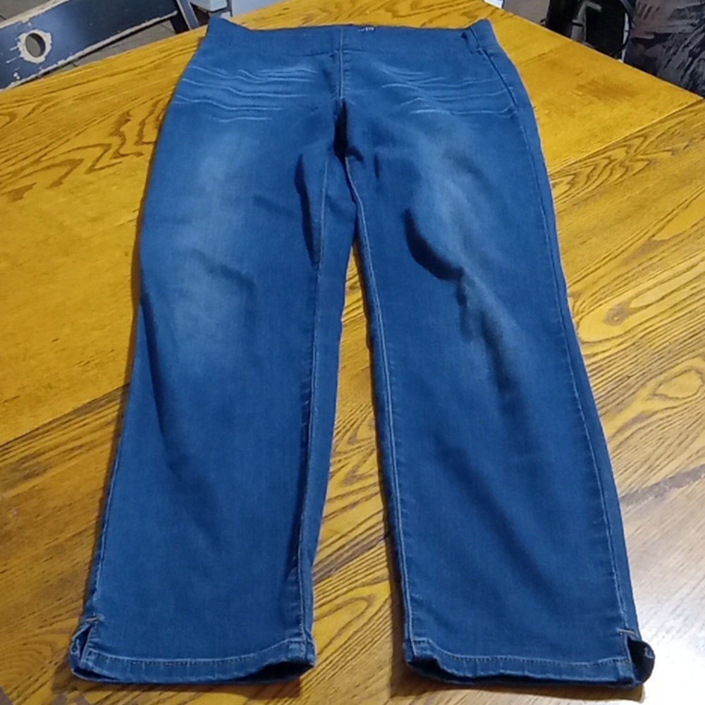 NYDJ Womens 2 (27x28.50)JEANS DENIM Pants Preowned BLUE  ANKLE PULL ON ALINA